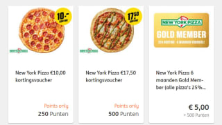 Kortingsvoucher voor €10 of €17,50 korting met ING rentepunten