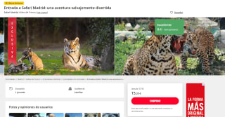 Entradas al Safari Madrid desde solo 16,20€