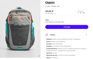 Mochile Osprey Flare 27L por 45€