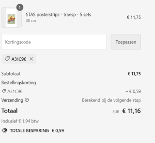 Stas kortingscode voor 5% korting op je bestelling