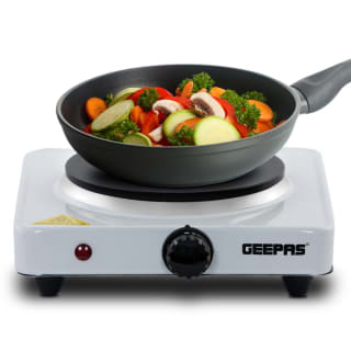 Universal Single Electric Cast Iron Hot Plate Cooker for £13.49 at Geepas