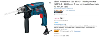 Bosch Profesional Taladro Percutor por 46€