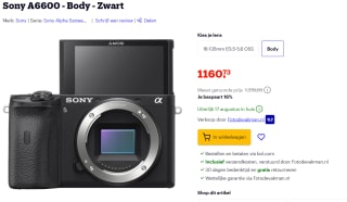 Sony A6600 - Body - Digitale camera voor €1.160,73 bij Bol.com