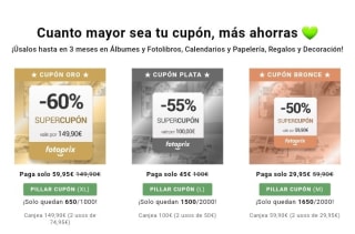 Hasta -60% en Fotos desde Fotoprix.