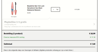 60% korting op heel veel mascara's bij Kruidvat