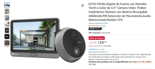 EZVIZ Mirilla Digital de Puerta con Pantalla Táctil a Color de 4.3'' Cámara Video por 129,99€