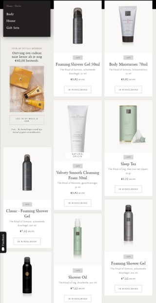 De outlet is weer open bij Rituals