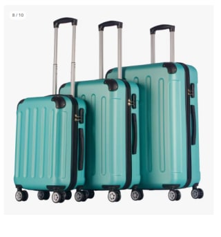 Juego de 3 Maletas Trolley ABS Semirrígidas 4 Ruedas por 59.49€ (Cuenta Nueva 49.49€)