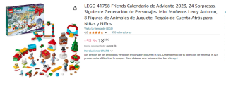 LEGO Friends Calendario de Adviento por 18.99€