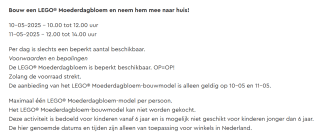 Bouw een LEGO® Moederdagbloem en neem hem mee naar huis