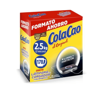 Bebida ColaCao Original con lampara cargador Instantánea en Polvo con Cacao Natural 2.5Kg por 7,99€