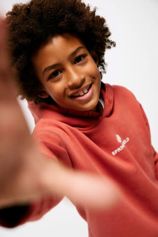 Sudadera capucha logo para Peques Springfield por 5.99€