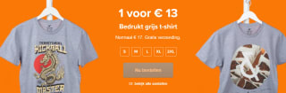 Shirt bedrukken voor €13 bij Stickermule met gratis verzending