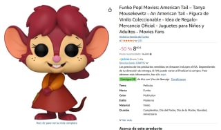 Figura Funko Pop! Movies: American Tail – Tanya Mousekewitz​ - An American Tail por 8€