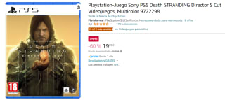 Juego PS5 Death STRANDING Director S Cut por 19.9€