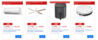 Ahórrate el IVA en más de 1.000 productos de electrónica, electrodomésticos, bicicletas y patinetes eléctricos