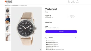 Reloj marca Timberland por 47€