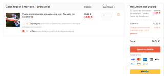 Vuelo de iniciación en avioneta con Escuela de Aviadores por 34,32€