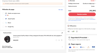 Reloj Oneplus Watch 3 por solo 191,59€