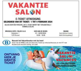 Gratis toegangstickets voor het vakantiesalon