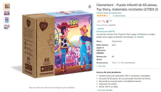 Puzzle marca Clementoni de 60 piezas, Toy Story por 6,11€