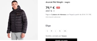 Anorak para Hombre Timberland Mid Weight por 79.99€