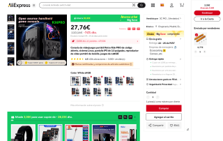 Consola portátil Retro R36 PRO por 27,76€