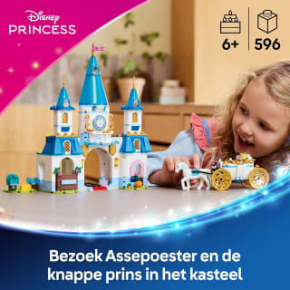 LEGO Disney Princess Assepoesters kasteel en paardenkoets voor €52,99 bij Bol