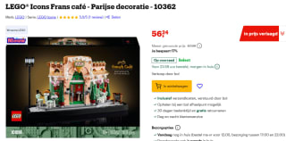 LEGO Icons - Frans café voor €56,24 voor €56,24 bij Bol