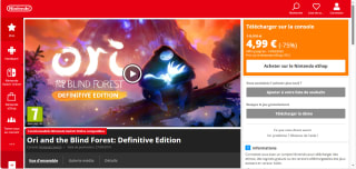 Jeu Ori and the Blind Forest: Definitive Edition sur Nintendo Switch à 4,99 €