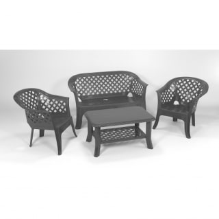 Conjunto de Jardín Mesa + 2 Sillas y un Sillón, Veranda por 99€