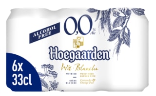 Hoegaarden Bier 0.0% 6x33 cl voor €2,99 bij Butlon