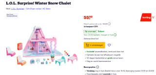 L.O.L. Surprise! Winter Snow Chalet voor €55,95 bij Bol