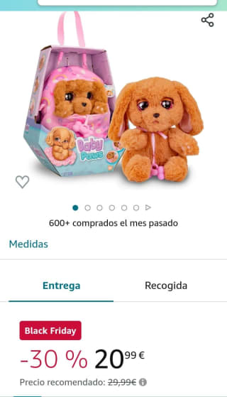 BABY PAWS Sleeping Puppies Cocker Peluche Interactivo con Sonidos por 20,99€.