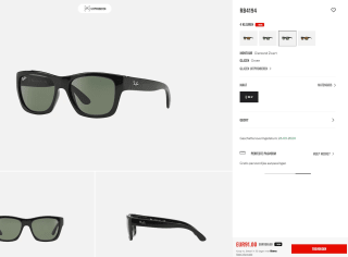 Ray-Ban RB4194 unisex zonnebril voor €65,00 met kortingscode bij Ray-Ban
