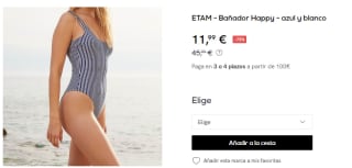Descuentazos en la marca Etam precios de locura desde solo 1,50€