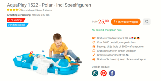 AquaPlay 1522 - Polar - Waterbaan Incl Diverse Speelfiguren voor €25