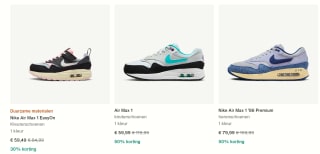 Tot 50% korting op Nike Air Max 1 in de Nike shop