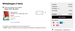 Nike Air Force 1 ‘07 voor €76,76 met Zalando Plus