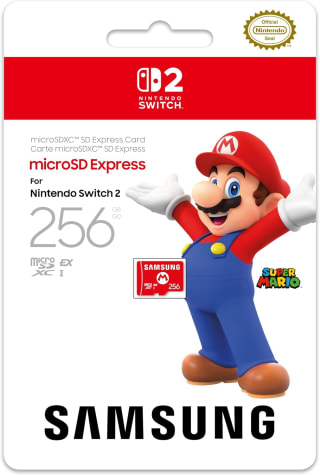 NINTENDO Switch 2 SAMSUNG microSDXC Express 256 GB voor €43,95 dmv code met Amazon prime