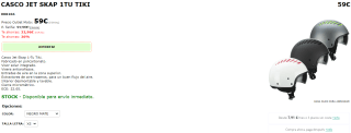 Ska-p Casco Jet 1T Tiki Mono por 59€