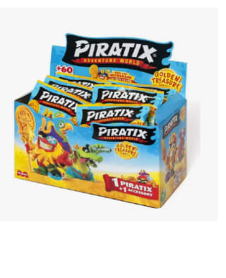 PIRATIX ADVENTURE WORLD Serie Golden Treasure – Caja 24 Sobres Sorpresa con Figuras Pirata por 22.99€ (Cuenta Nueva 13.8€)