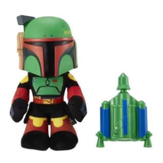 Star Wars El libro de Boba Fett Peluche interactivo Boba Fett con lanza cohetes por 12,5€ - Tambien en FNAC .