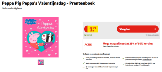 Peppa Pig Peppa's Valentijnsdag Prentenboek voor €1,99 bij Kruidvat
