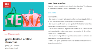 Gratis HEMA limited edition Strandtas