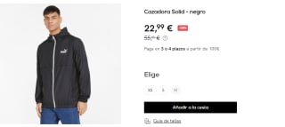 Cazadora Impermeable para Hombre Puma Solid por 22.99€