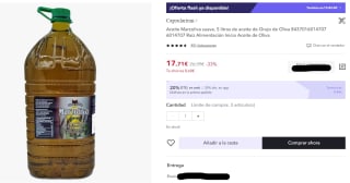 Aceite Marzoliva suave, 5 litros de aceite de Orujo de Oliva por 12,39€