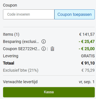 Dell SE2722H - LED-monitor voor €91,10 dmv code bij Dell