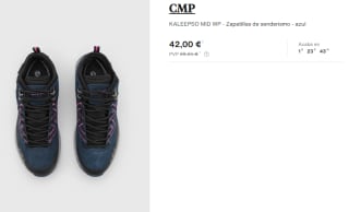 Zapatillas de Trekking para Mujer CMP KALEEPSO MID WP por 42€