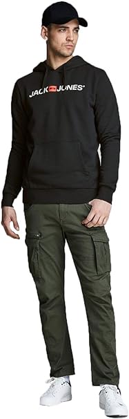 JACK & JONES Logo hoodie voor €16,39 bij Amazon
